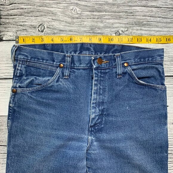 Wrangler Cowboy Cut Bootcut Blue Denim Jeans - Picture 8 of 11